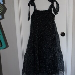 TCEC Black Floral Dress…like Selkie